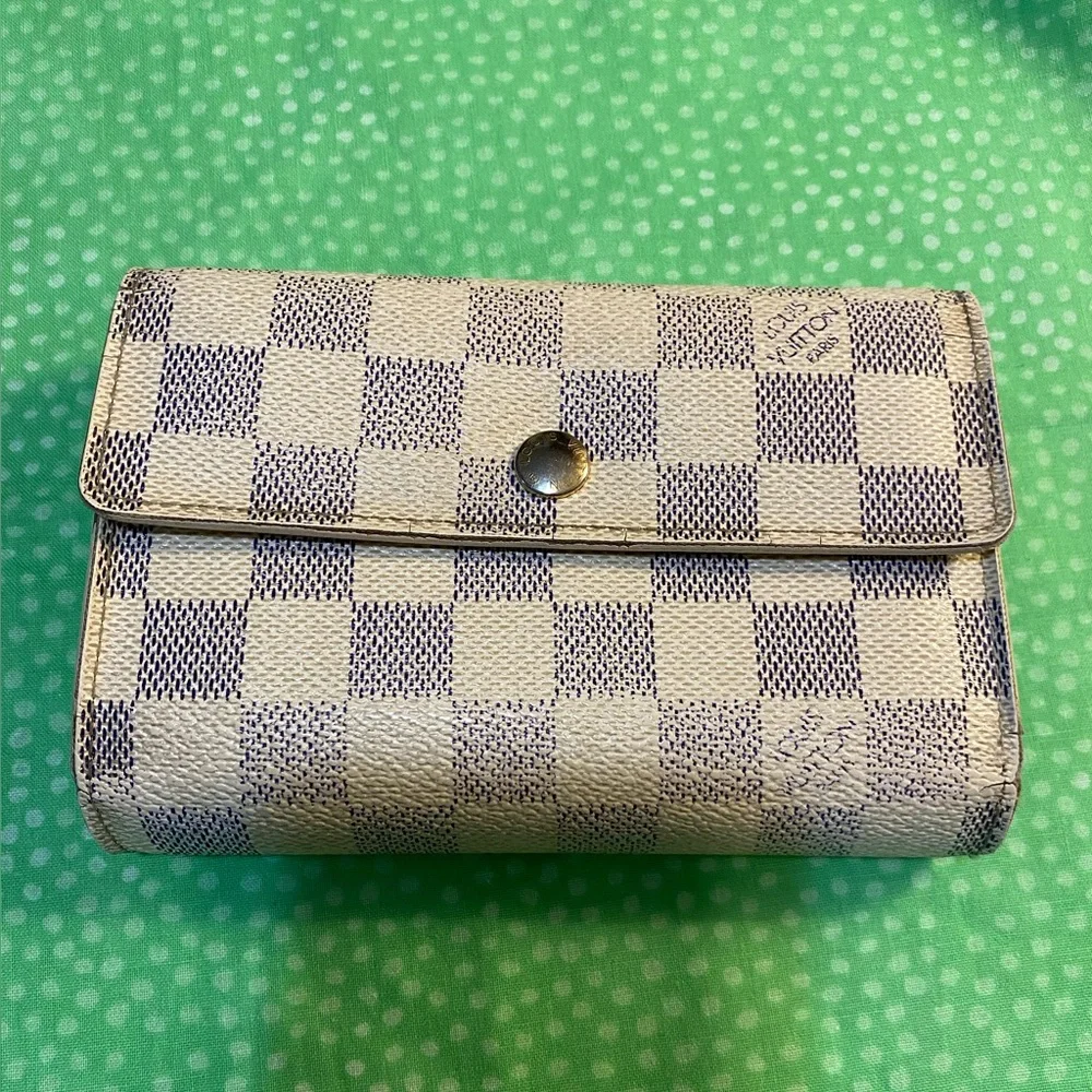 Louis Vuitton Damier Azur Trifold Wallet - Picture 1 of 11